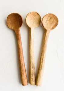 Juego de Cucharas de Madera Hechas a Mano, Forma Ovalada, Utensilios de Cocina Rústicos, Duraderos, Diseñados para Uso Doméstico, Artesanías>Nuevas Artesanías Naturales - Product Image 4