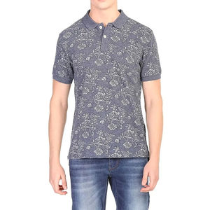 Hermosa Camisa de Verano para Hombre, a la Moda, Cómoda, de Corte Ajustado, Casual, de Manga Corta, con Cuello de Solapa y Botones, Tejida en Poliéster/Algodón - Product Image 1