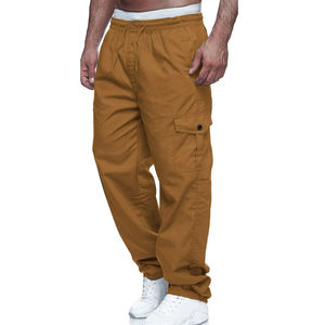 Pantalones Cargo Holgados de Algodón 100% Transpirables y Ecológicos para Hombre, Estilo Urbano, con Múltiples Bolsillos, para Uso Casual y al Aire Libre - Product Image 3