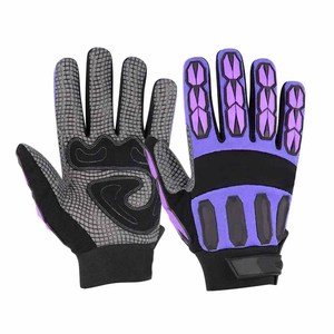 <b>Synthetic</b> <b>Leather</b> Back Four-way Foam Lamination, Tpr Strap Heavy Duty Heat Resistant Industrial Safety Mechanic Gloves - Product Image 6