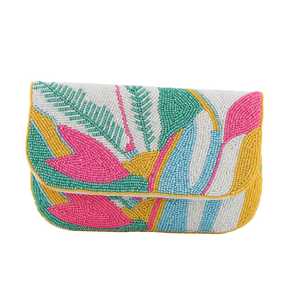 Bolso de Mano Bordado con Diseño Floral, para Fiestas Casuales y Bodas, Elegante y Hecho a Mano - Product Image 3