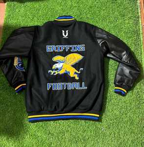 Veste universitaire personnalisée pour homme, blanche, style Letterman, veste de baseball à boutons, décontractée, pour équipe universitaire - Product Image 4
