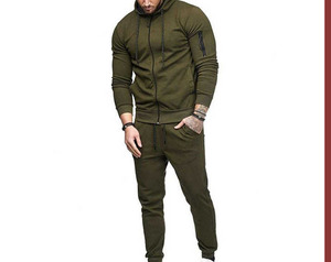 Chándal Deportivo para Hombre, Diseño Moderno, Corte Ajustado, Bloques de Color, para Entrenamiento de Invierno, Servicio OEM, Logotipo Frontal, Estilo Urbano, 100% Algodón - Product Image 4