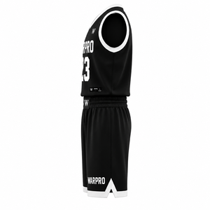 WARPRO Professional Sublimated Basketball Set Premium Quality Sleeveless V-Neck Jersey with Matching <b>Shorts</b> Lightweight uniform - Product Image 4