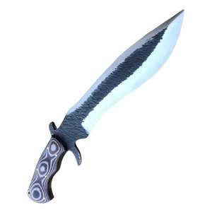 Couteau Bowie en acier inoxydable, grand couteau utilitaire pour le camping et la chasse en plein air, avec poignée confortable, construction durable et étui. - Product Image 4