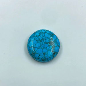 Pierre naturelle bleue, pierre de bijoux ronde classique, 20 mm, 23,90 CTS, fabrication de bijoux sur mesure à prix de gros - Product Image 1