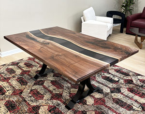 Premium Live Edge Wood and <b>Epoxy</b> Resin <b>Coffee</b> & Dining <b>Table</b> Handmade Home Decor - Product Image 3