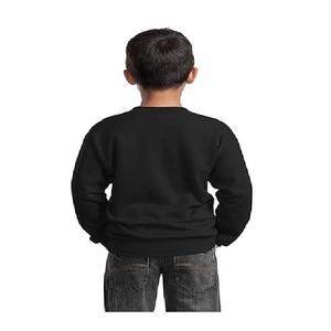 Sweat-shirt à capuche en molleton de coton biologique à manches longues pour garçons, col rond, coupe oversize - Product Image 5