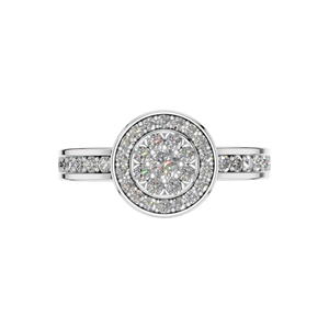 แหวนหมั้นเพชรธรรมชาติสำหรับผู้หญิงสไตล์คลาสสิกแหวนเพชรทรงกลมการตั้งค่าฝา925เงินสเตอร์ลิงสีขาวทองปาร์ตี้ - Product Image 3
