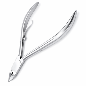Coupe-cuticules professionnel en acier inoxydable, pince de précision à double ressort, outil de manucure et pédicure durable, logo OEM - Product Image 1