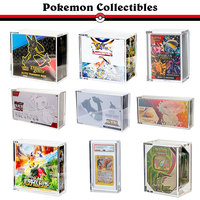 Étui de présentation en acrylique ETB personnalisé en usine avec protection UV pour Pokémon Center 151 Elite Trainer Box avec couvercle magnétique