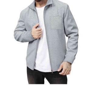 Chaqueta Varsity de punto impermeable para hombre de primera calidad, diseño personalizado y modernas mangas de piel sintética para invierno - Product Image 3