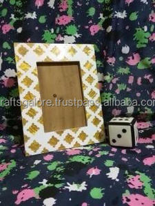 Décoration Cadre photo de luxe en MDF avec incrustation de nacre Cadre photo décoratif pour maisons modernes et décoration de table - Product Image 5