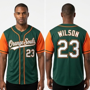 Custom Best Quality Baseball Shirts Mesh Baseball Uniform print Logo Name <b>Men</b> Women Youth <b>Pullover</b> Baseball Jerseys - Product Image 4
