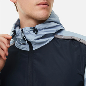 2025 New Arrival Unisex Sport Running Windbreaker Hooded Jacket Custom Lightweight Waterproof Polyester <b>Wind</b> <b>Breaker</b> for Men - Product Image 4