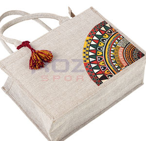 Sac fourre-tout en toile personnalisé imprimé, sac fourre-tout en toile de coton biologique uni, grand sac de shopping réutilisable en toile de coton avec logo - Product Image 4