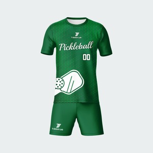 Uniforme de Pickleball para Hombre, Último Diseño, Logotipo Personalizado, Nombre y Número del Equipo Personalizados, Corte Atlético, Ropa de Verano, 100% Poliéster - Product Image 4