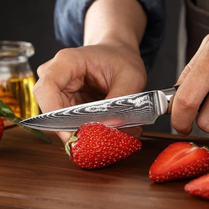 Ensemble de couteaux de chef en acier Damas avec étui en cuir, collection de couteaux de cuisine de haute qualité pour restaurant, cuisine et usage culinaire - Product Image 3