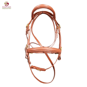 Elegante Brida para Caballo de Cuero Premium, Duradera, Acolchada, Ajustable, Cómoda y Estilosa para Montar, Entrenar, Exhibiciones, Doma y Equitación Western - Product Image 2
