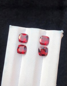 Pierre précieuse grenat rouge naturel 4,20 carats, véritable pierre rouge profonde, haute qualité, pour la fabrication de bijoux, vente en gros - Product Image 3
