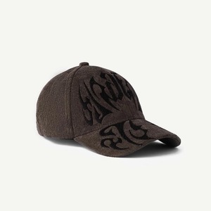 Casquette de baseball unisexe en velours côtelé à 6 panneaux, motif lettres brodé à la main, style urbain, ajustement réglable, chapeau décontracté - Product Image 4