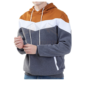 เสื้อฮู้ดดี้แบบสวม Unisex สีสันตัดกัน แขนยาว สไตล์ลำลอง มีกระเป๋าจิงโจ้ ผ้าฝ้ายฟลีซ 100% ป้องกันการหดตัว เหมาะสำหรับฤดูหนาว - Product Image 5