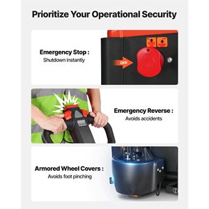 Transpallet Elettrico con Capacità di Carico di 4400 Libbre, Forche da 48L X 27W Pollici, Alimentato a Batteria al Litio - Product Image 6