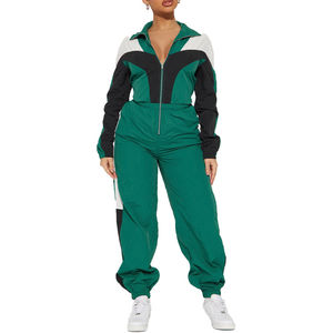 Customized Women's Slim Fit Windbreaker Lightweight Exercise Running 2 Piece Set Waterproof New Design Plus Size <b>Tracksuits</b> - Product Image 1