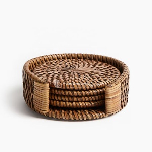 Juego de posavasos de mimbre más vendido, Decoración de mesa hecha a mano para vajilla, decoración de mesa para comedor al por mayor de Vietnam - Product Image 2