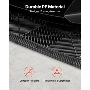 Kit di Bordi Modulari per Pavimento del Garage in PP Resistente, 11 Pezzi, Facile Installazione, Accessori per Pavimentazione - Product Image 3