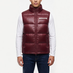 Outdoor Winter Puffer <b>Vest</b> Thick Sleeveless Design Apparel Smooth Product Puffer <b>Vest</b> For <b>Men's</b> - Product Image 1