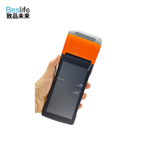 Terminal de point de vente mobile Android 11 avec NFC, USB, GMS |   Imprimante d'étiquettes portable tout-en-un Sunami V2S pour supermarchés et plats à emporter