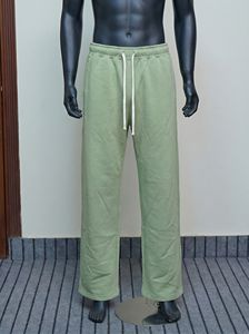 Pantalon de survêtement décontracté en toile pour hommes, en polyester/coton, style streetwear, avec cordon de serrage, respirant, OEM, vente en gros - Product Image 4