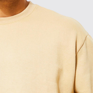 Sweat-shirts pour hommes en molleton respirant, coupe classique, uni, style streetwear décontracté, logo brodé, vêtements d'hiver, col rond, taille XS, 100% coton - Product Image 5