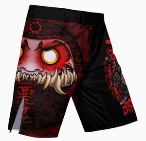 Pantalones Cortos de MMA con Estampado Personalizado para Hombre, Diseño de Demonio Rojo, Sublimación, Secado Rápido, Ropa de Artes Marciales Mixtas, Ajuste Regular, Pantalones Cortos de Lucha para Adultos - Product Image 1