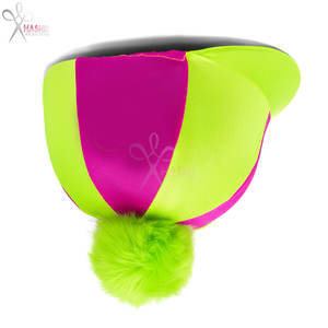 หมวกขี่ม้าสแตนเลสสตีลรูปหัวใจสีชมพูสดแบบกำหนดเองได้ ใช้ซ้ำได้ มีสไตล์ สำหรับวันแข่งม้า - Product Image 3