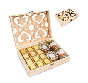 Plateau à bonbons en bois et nacre avec couvercle, décorations artisanales, plateau carré pour bonbons et friandises, prix de gros - Product Image 5