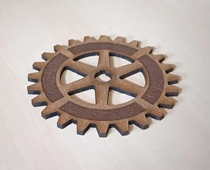 wheel shape wooden coaster <b>set</b> <b>rustic</b> round wheel design coaster for tea coffee <b>table</b> decor home kitchen office use gifting idea - Product Image 2