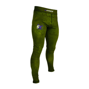 5KINGZ SPORTS Latest Style <b>Men's</b> Compression Spats Breathable Anti-Bacterial Elastic Waist Full Length Comfortable Yoga Wear - Product Image 5