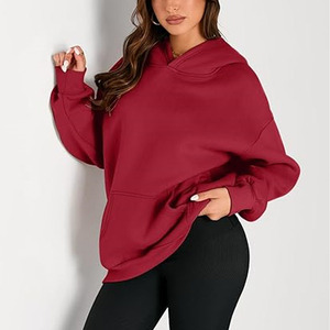 Sudadera con Capucha para Mujer, Corte Regular, 100% Algodón, Estilo Vintage con Letras, para Invierno, Casual, Deportiva y Elegante - Product Image 1