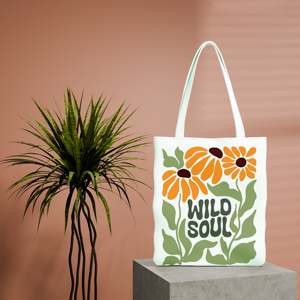 Sacs de courses 100 % coton de qualité supérieure, motifs imprimés de luxe, vente en gros en Inde. - Product Image 5