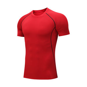Chemise de compression coupe-vent pour homme, col rond, manches longues, en spandex et polyester, sans couture, anti-odeur, toutes saisons, logo personnalisé OEM, vente en gros - Product Image 6