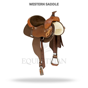 Western Saddle Horse Riding Saddle Equestrian <b>Equipment</b> - Product Image 2