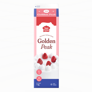 Crema de Repostería Sin Lácteos Golden Peak HALAL Premium, Suministro Directo del Fabricante, Blanca, 1 kg, OEM/ODM, Empaque Personalizable para Pasteles - Product Image 1