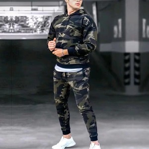 Conjunto Deportivo de Dos Piezas para Hombre, Camuflaje, Sudadera con Capucha, Pantalones Cargo, Personalizado, Venta al Por Mayor - Product Image 6