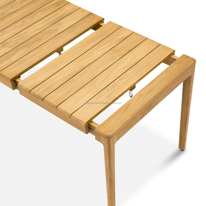 Contemporary Outdoor <b>Garden</b> Set 4 Seater Solid Teak Wood Weather Resistant Furniture with Cushions Non <b>Foldable</b> ARDENA AGS-121 - Product Image 3