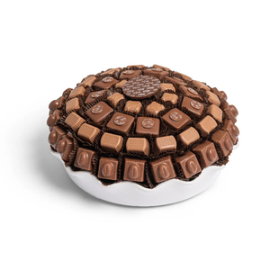 Elegante tazón de metal para chocolate, hecho a mano, con acabado dorado, ideal para regalar en ocasiones como el Ramadán, para servir dátiles, frutos secos y chocolate. - Product Image 2