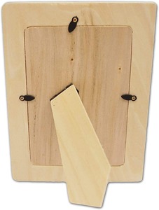 Cadre photo rectangulaire en bois vintage fabriqué en Inde avec une finition élégante pour les photos de famille, les œuvres d'art et la décoration de la maison - Product Image 3