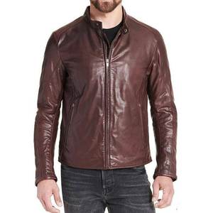Veste marron personnalisée à logo très vendue pour hommes, veste en cuir vintage pour hommes, veste d'extérieur, veste d'hiver de haute qualité, respirante - Product Image 1