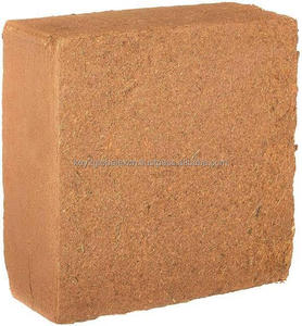 บล็อก cocopeat ธรรมชาติ5กก. สำหรับสวนออร์แกนิกพืชสวนที่มีการกักเก็บน้ำสูงมีประโยชน์ต่ำ - Product Image 1